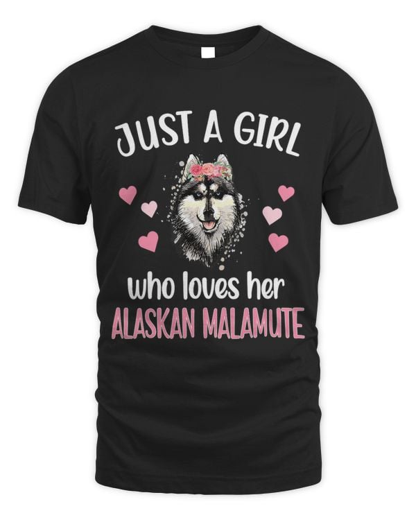 Girl Who Loves Her Alaskan Malamute Mom Dog Owner