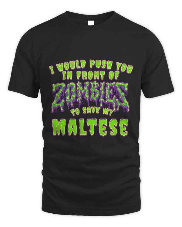 Push You In Zombies To Save Vizsla Funny Magyar Viszla Humor