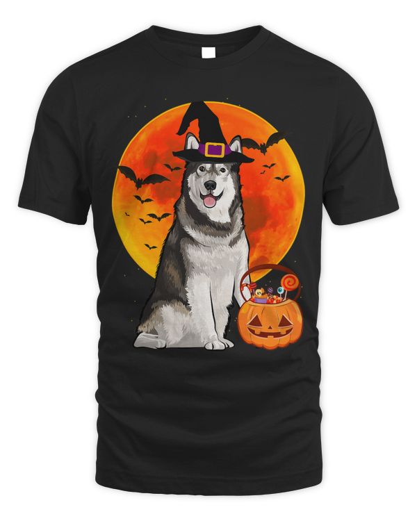Dog Halloween Alaskan Malamute Jack O Lantern Pumpkin