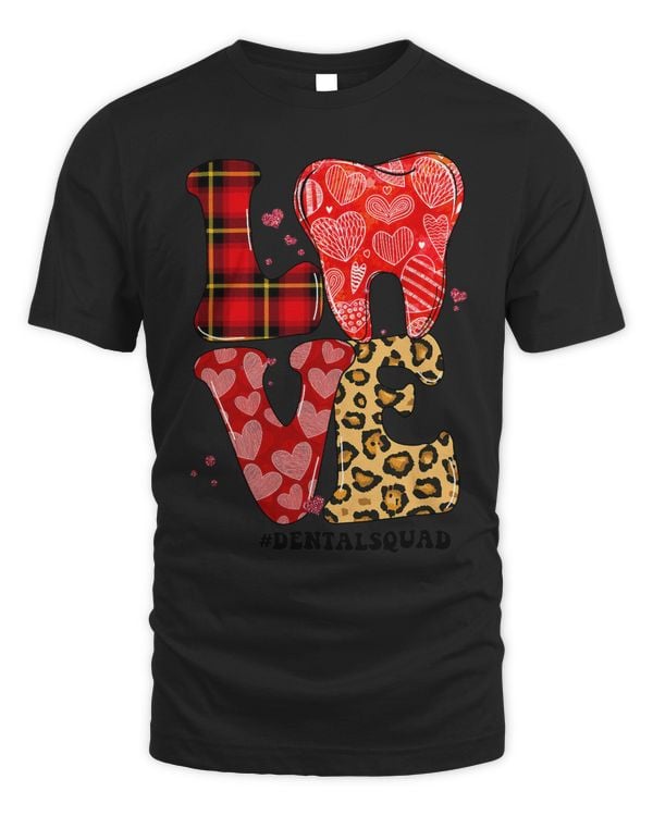 Funny Teeth Dental Squad Dentist Happy Valentines Day Women