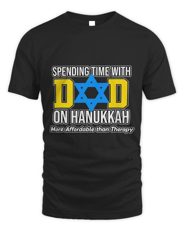 Spending Time With Dad On Hanukkah Jewish Jew Family Graphic