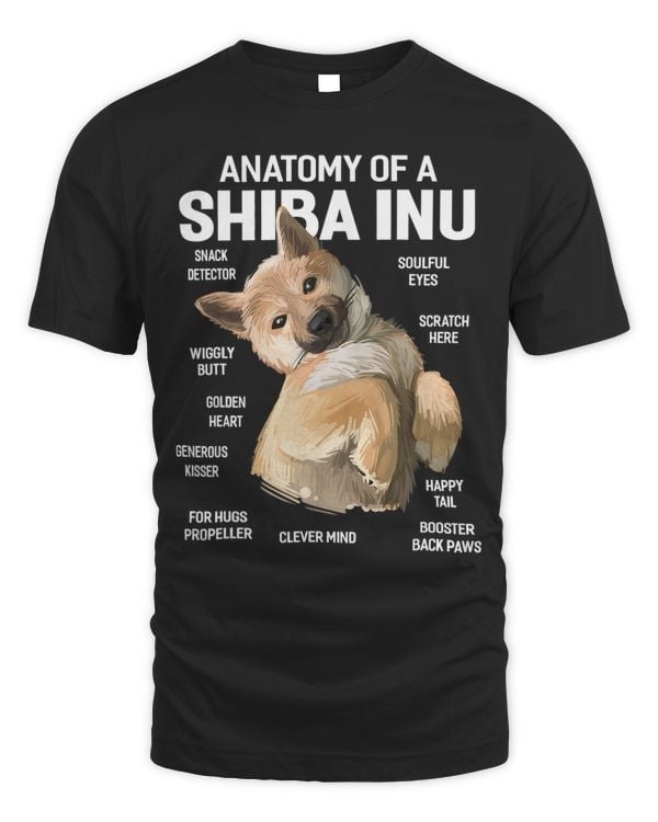 Dogs 365 Anatomy of a Shiba Inu Dog Funny Gift