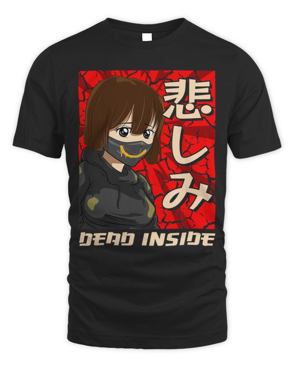 Dead Inside Japanese Sad Anime Girl Soft Grunge Emo Goth