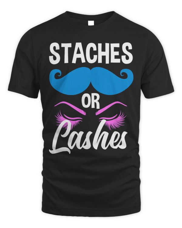 Staches Or Lashes Boy Or Girl Funny Gender Reveal Party3