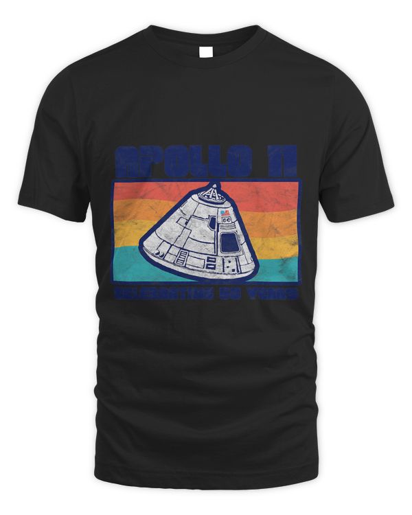 Retro Apollo 11 Command Module Moon Landing Vintage Graphic 3