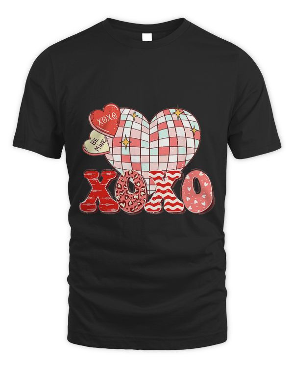 Retro Valentines Day XOXO Love Disco Heart Valentine Candy