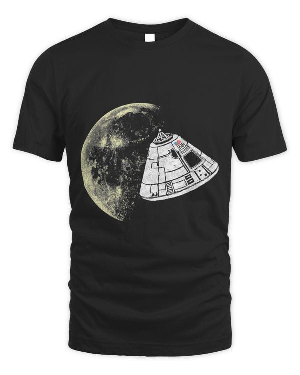 Retro Apollo 11 Command Module Moon Landing Vintage Graphic