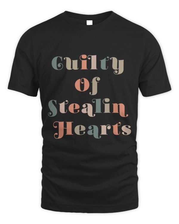 Guilty Of Stealing Hearts Happy Valentines Day Retro Groovy3