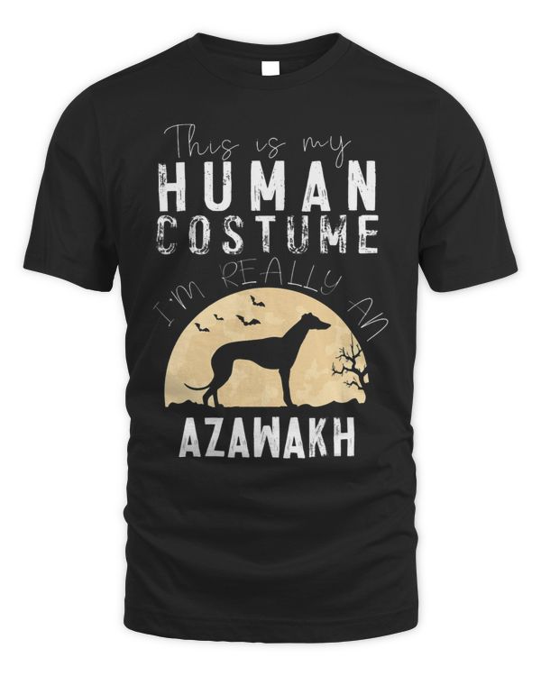 Halloween Human Costume Azawakh Moon Silhouette
