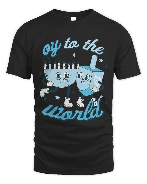 Oy To The World Hanukkah Funny Jewish For Women