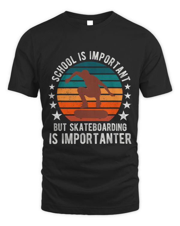 School Is Important But Skateboarding is Importanter Sunset