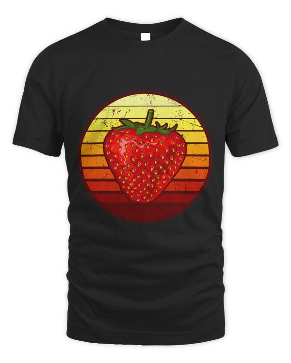 Strawberry Fruit Retro Vintage Fruit Lover