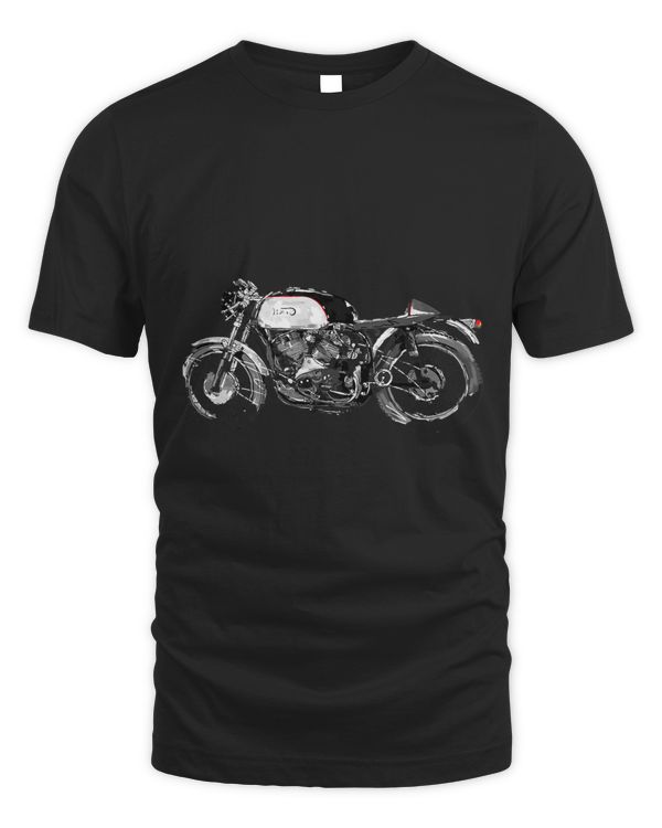 Vintage British Cafe Racer Motorcycle T Shirt