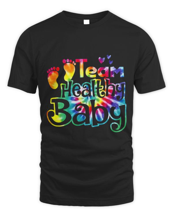 Team Healthy Baby Gender Reveal Party Pink Or Blue Tie Dye