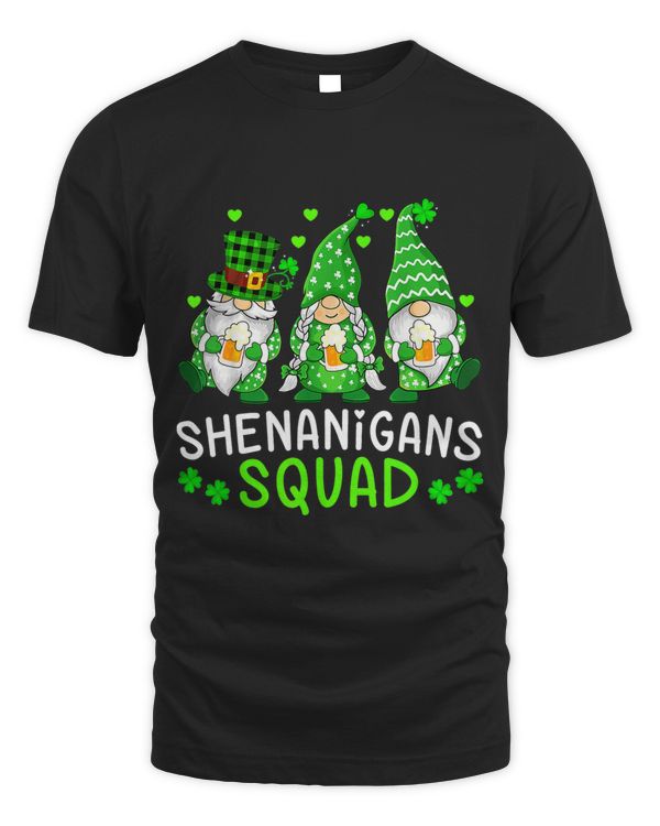 Shenanigans Squad Gnomes Shamrock Happy St Patricks Day