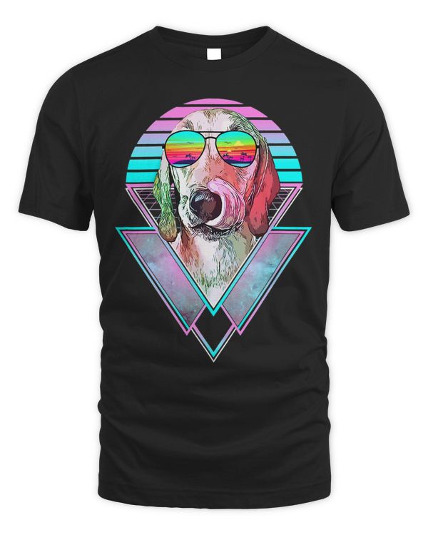 Azawakh Dog Vintage Retro Vaporwave Beach Vibe
