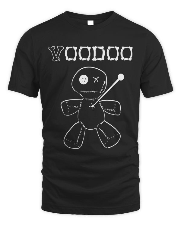 Voodoo Doll Vodou Zombie Wicca Occult Graphic Tee