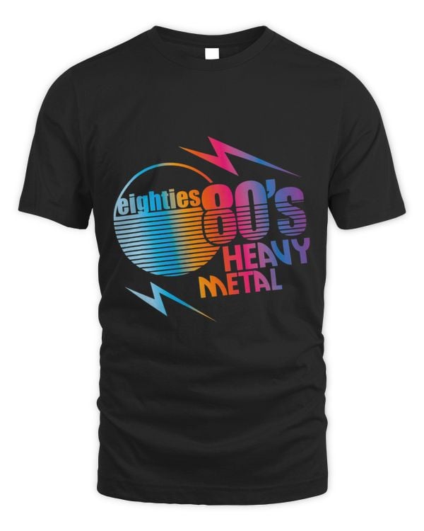 Back To 80s Tees Vintage Retro Eighteen 80s Heavy Metal
