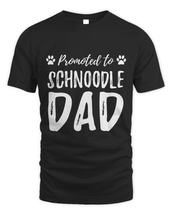 Promoted to Schnoodle Dad Funny Dog Dad Gift Idea