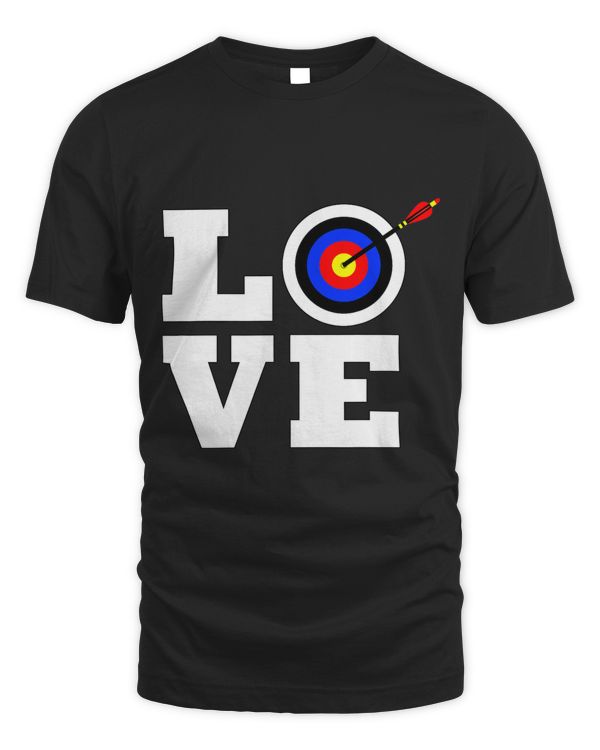 Archery LOVE Bow and Arrow Shooting Target Bullseye