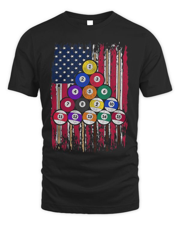 Billiard American Flag 8ball pool player billiard 1