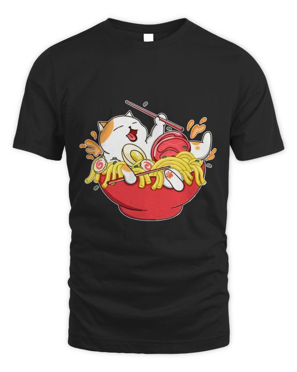Cute Ramen and Cats Funny Anime Noodle Japanese Gift Girls