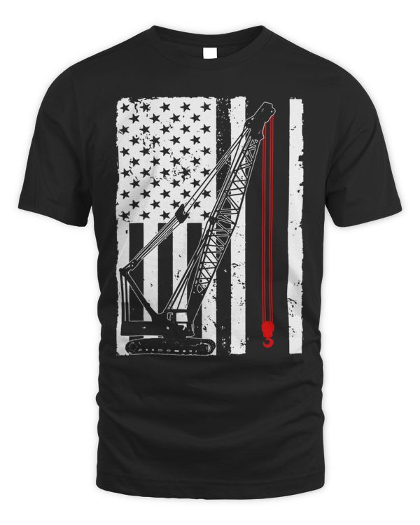 Crane Operator Design For Men US Heavy Equipment Crane Lover 3