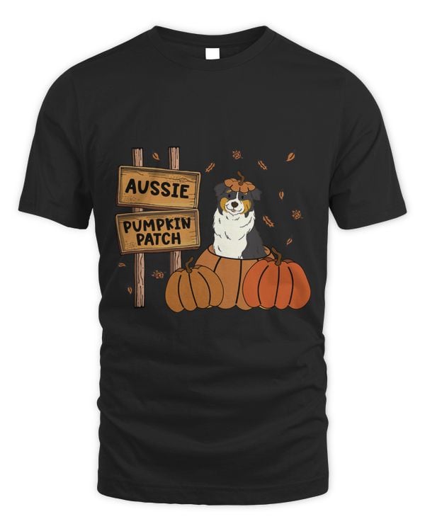 Aussie Dog Lovers Pumpkin Patch Thanksgiving Halloween 33