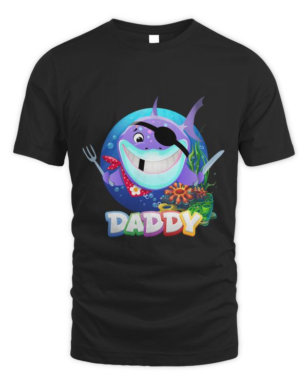 Cool Funny Daddy Strong muscles Shark Best Dad Ever Fun