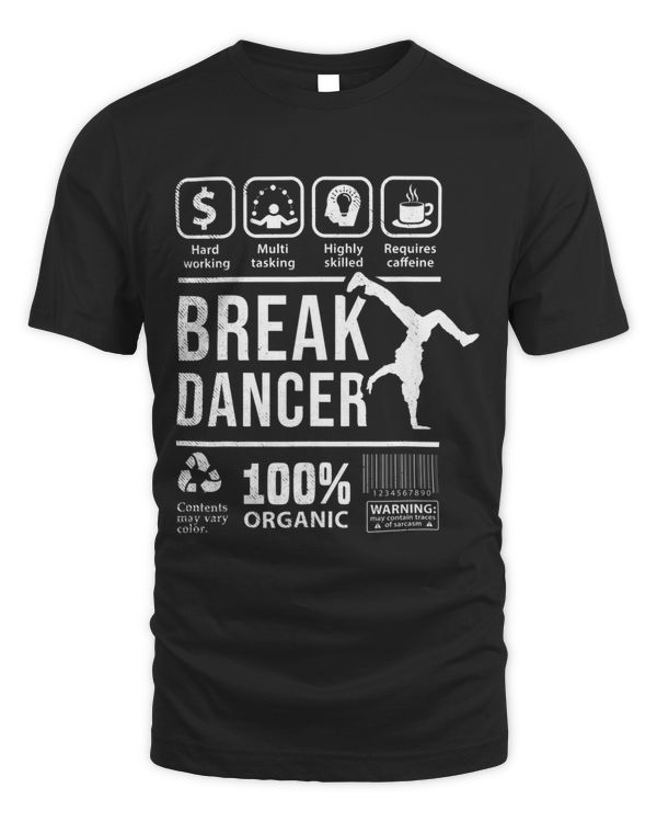 Breakdance funny Warning theme graphic art