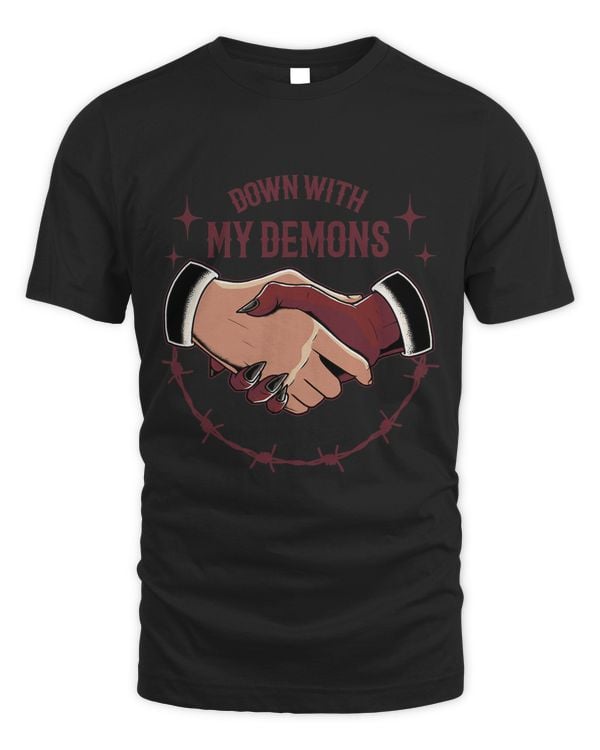 Down with My Demons Devil Satan Occult Satanic Pagan Goth