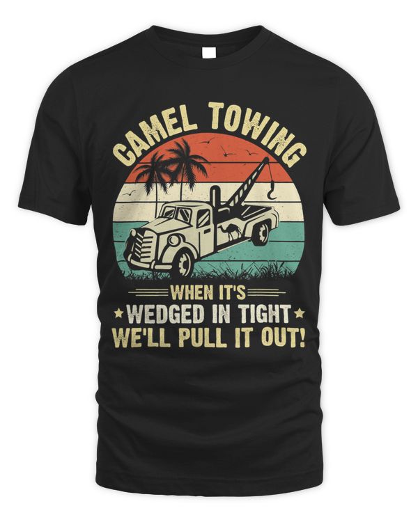 Camel Towing Funny Retro Adult Humor Saying Halloween