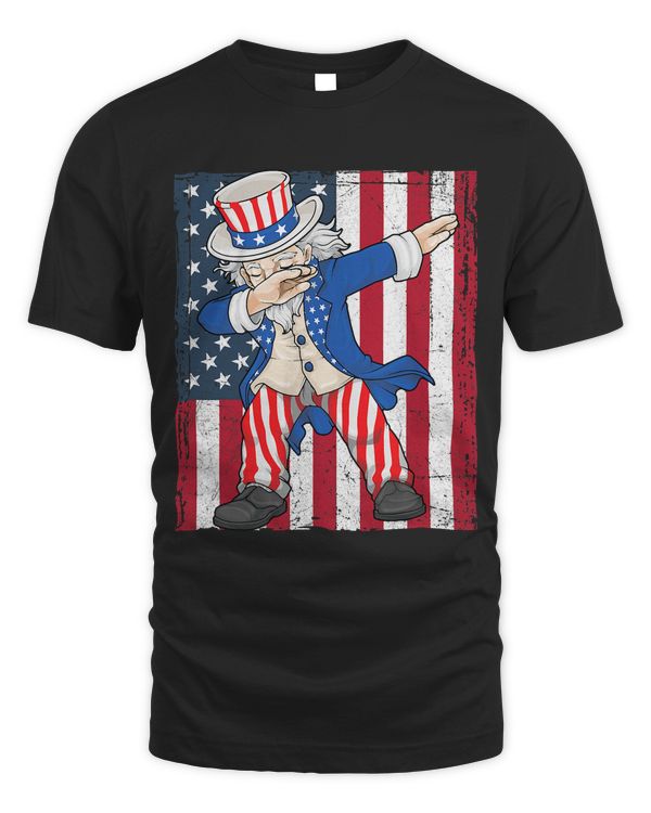 Dabbing Uncle Sam 4th of July US Patriotic American Pride