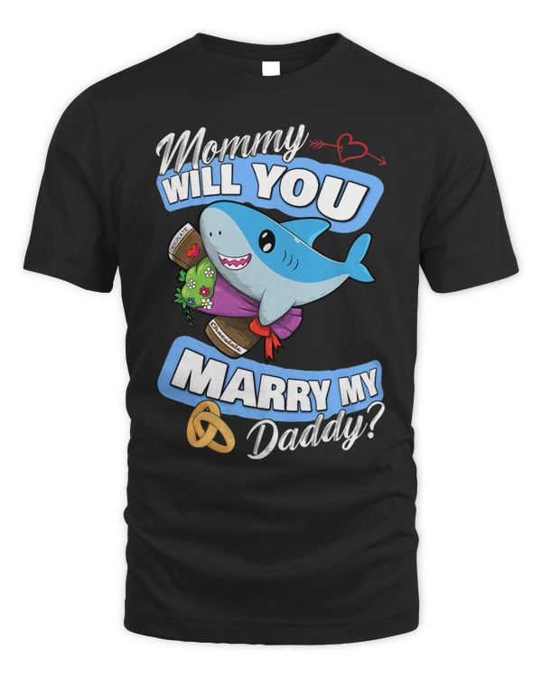 Cute Shark Wedding Offer Mommy Will You Marry My Daddy