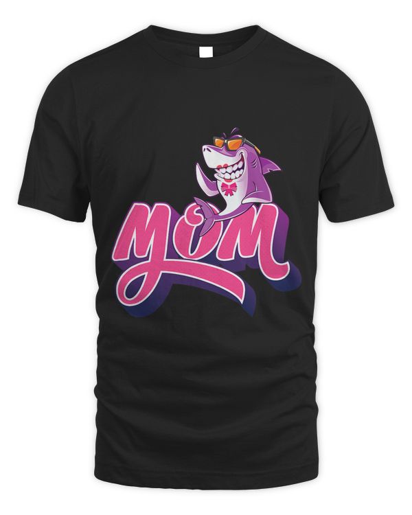 Best Mom Ever I Love You Mom Shark Style Graphic Designs