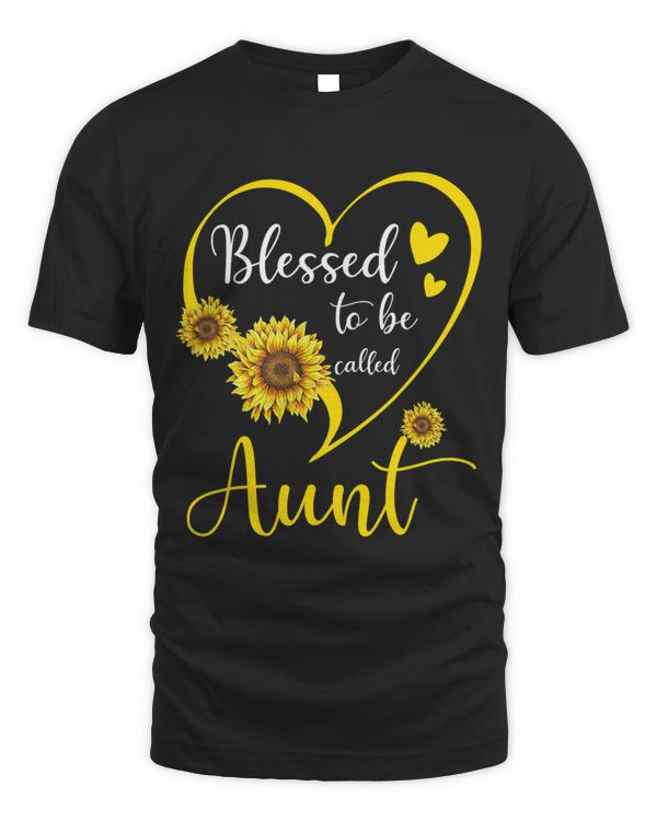 Blessed To Be Called Aunt Sunflower Heart Mothers Day