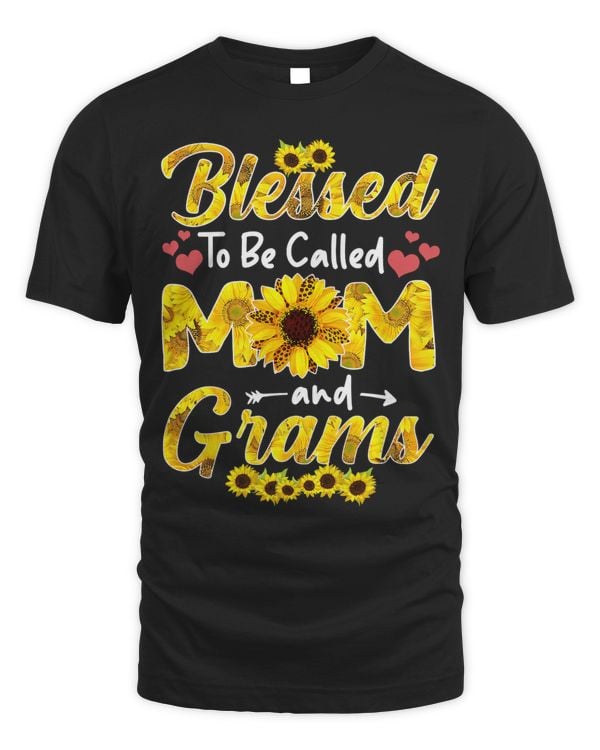 Blessed To Be Called Mom And Grams Cute Sunflower