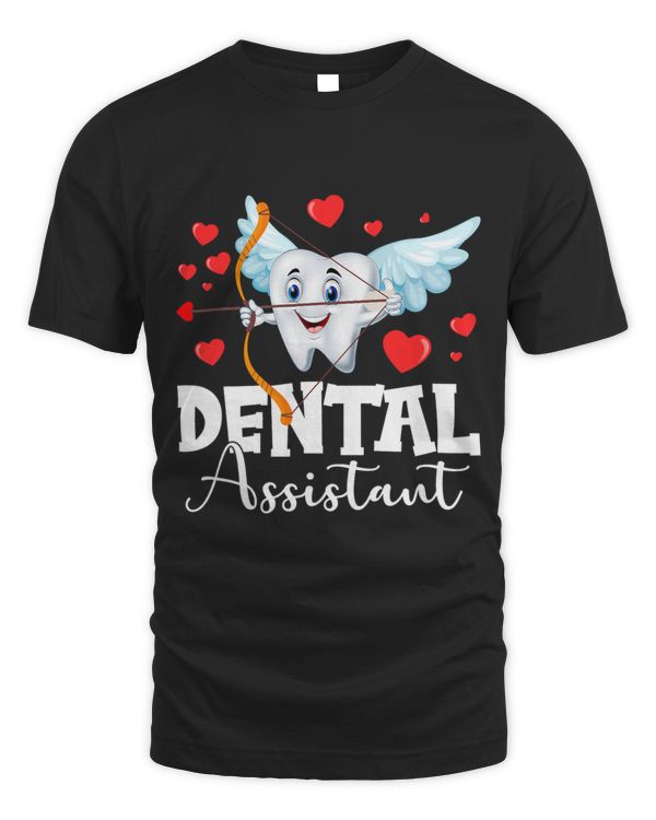 Dental Assistant Dental Squad Cupid Teeth Valentines Day Men