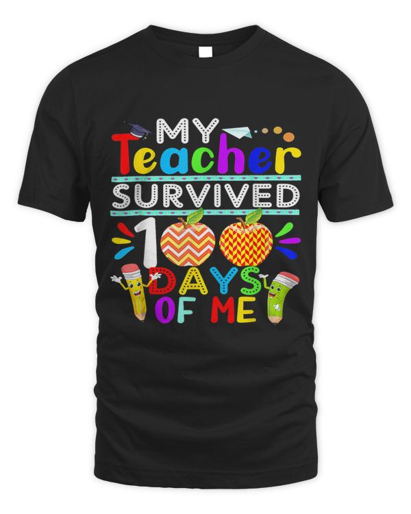 My Teacher Survived 100 Days Of Me Happy 100th Day Of School