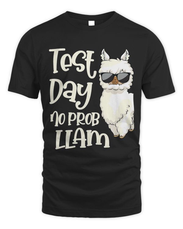 Cute Test Day No ProbLlama Llama Teacher Testing Day 1