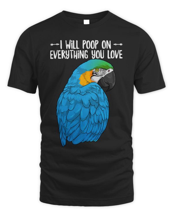Blue Yellow Macaw Parrot Will Poop On Everything You Love