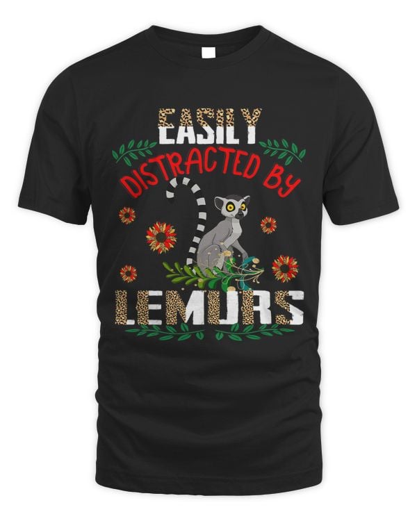 Easily Distracted By Lemurs Leopard Sunflowers Lemur Lover
