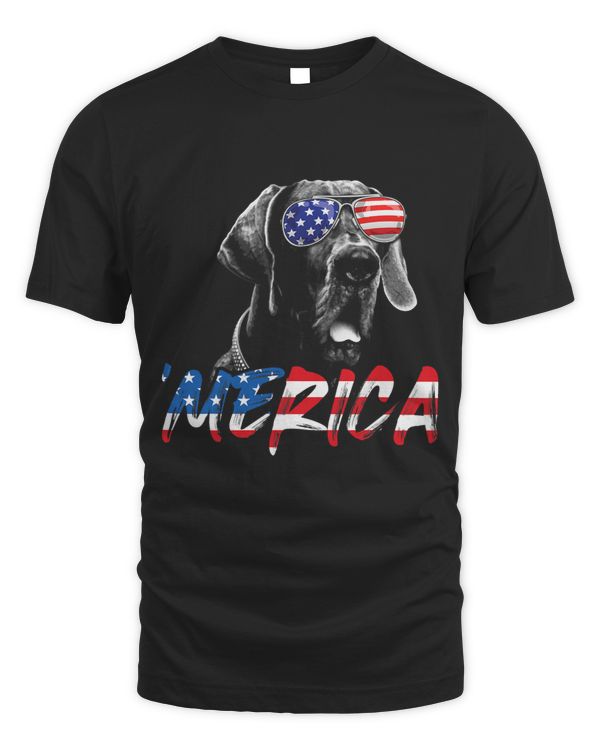 4th of July Great Dane Merica American Flag Patriotic Dog 298