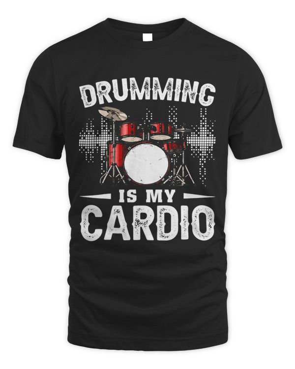 Drumming Is My Cardio Percussion Drummer Funny 3