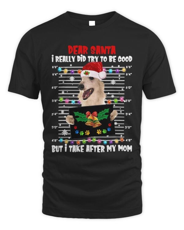 Borzoi Dear Santa I Really Did Try To Be Good But I Take327