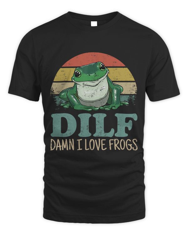DILFDamn I Love Frogs Funny Saying FrogAmphibian Lovers 6