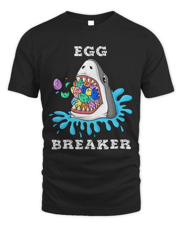 Egg Breaker Shark Easter Funny Boys Girls Kids 1