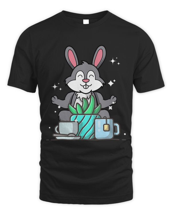 Cute Namaste Rabbit Do Yoga Gardening Lover Coffee Lover
