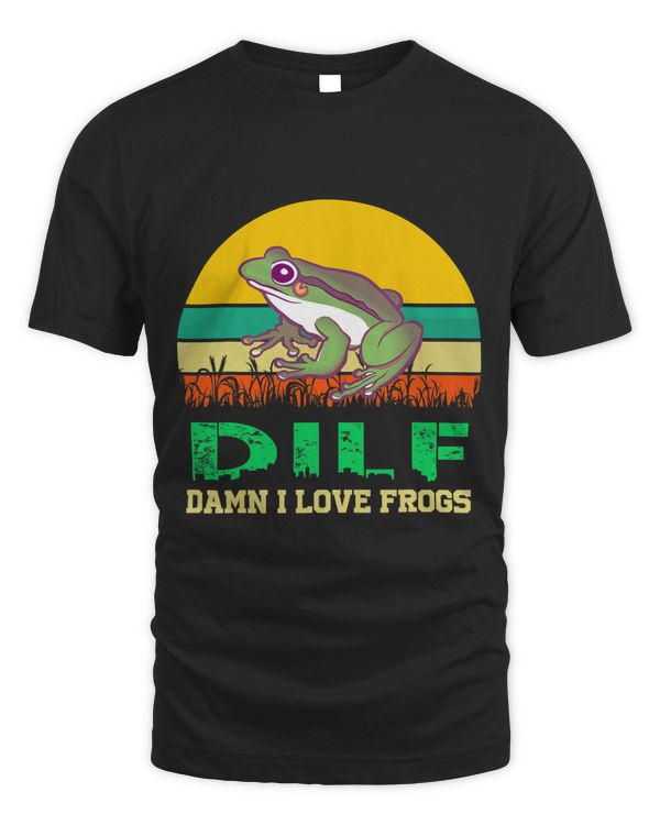 DILFDamn I Love Frogs Funny Saying FrogAmphibian Lovers 8
