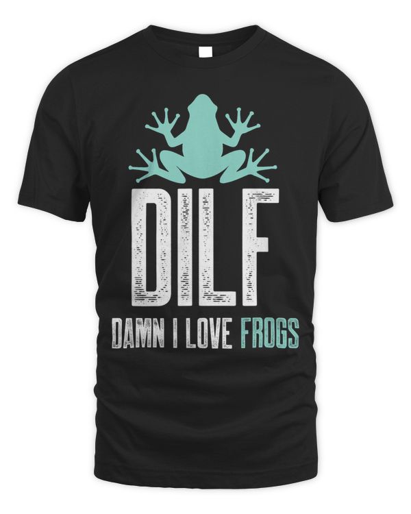 DILFDamn I Love Frogs Funny Saying FrogAmphibian Lovers